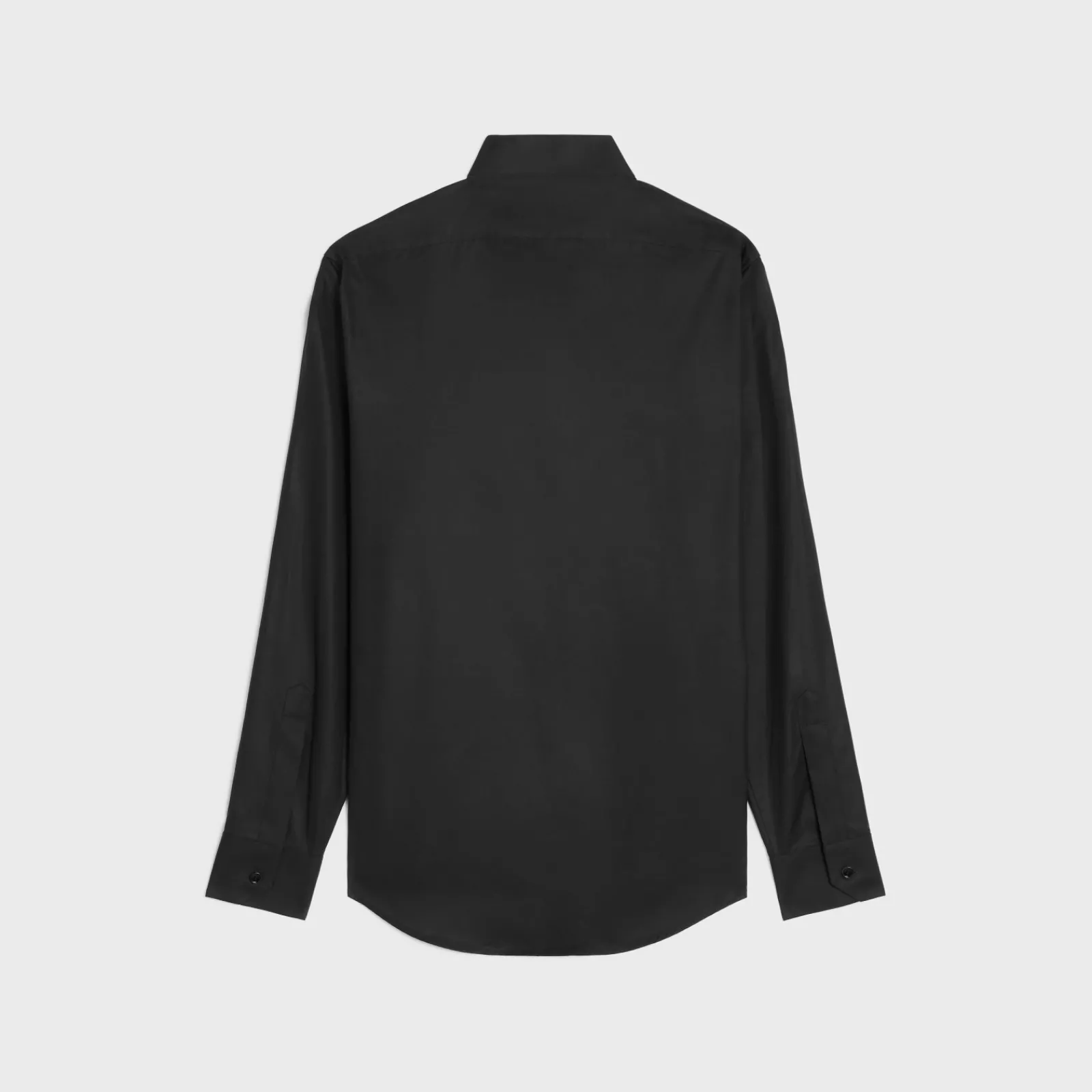 Fashion loose shirt with inverted collar in cotton poplin Shirts