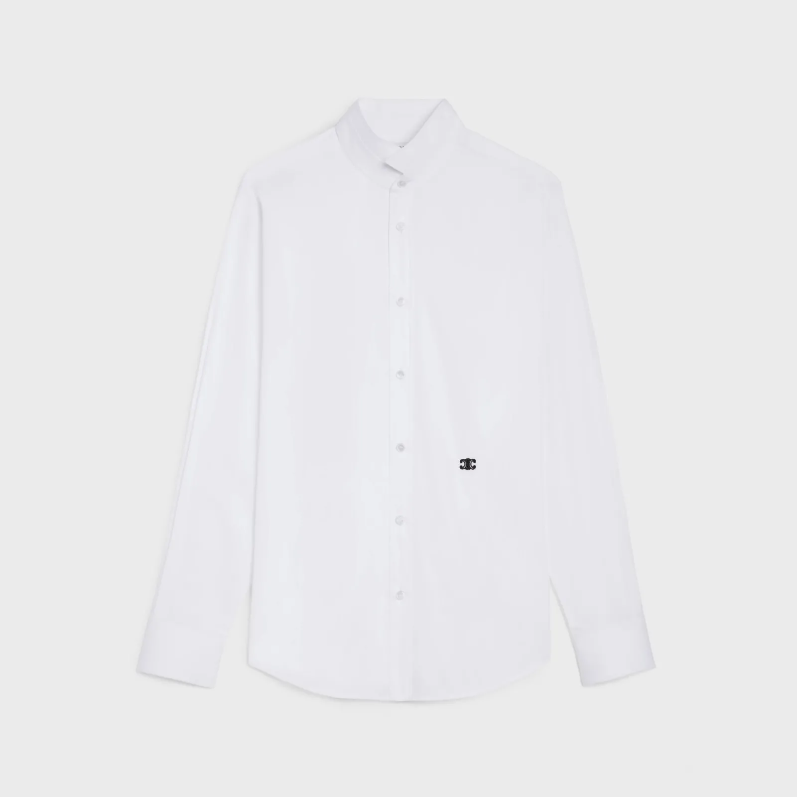 Online loose shirt with upturned collar in cotton poplin Shirts