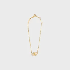 Fashion Maillon Triomphe Bracelet in Yellow Gold and Diamonds Women Maillon Triomphe | Categories·Bracelets