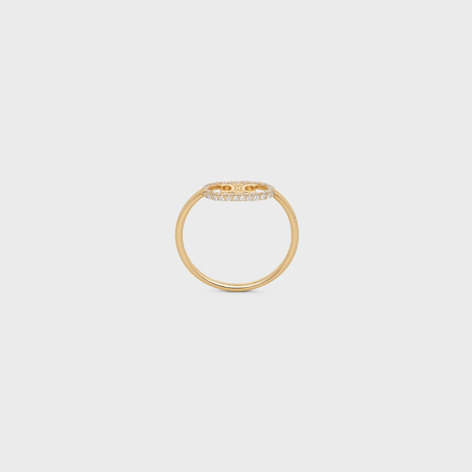 Hot Maillon Triomphe Ring in Yellow Gold and Diamonds Women Maillon Triomphe | Categories·Rings