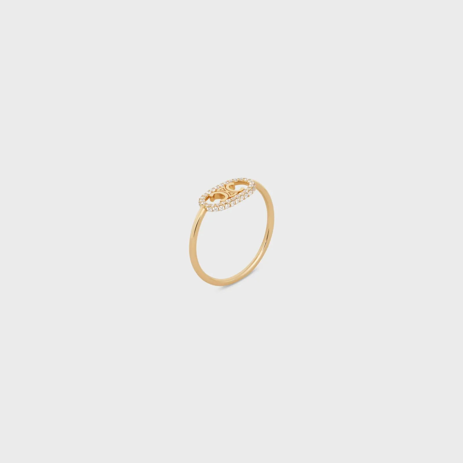 Hot Maillon Triomphe Ring in Yellow Gold and Diamonds Women Maillon Triomphe | Categories·Rings
