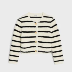 Hot marinière cardigan jacket in wool Women Jackets | Knitwear