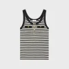 Discount marinière tank top in ribbed cotton jersey Women T-Shirts And Sweatshirts