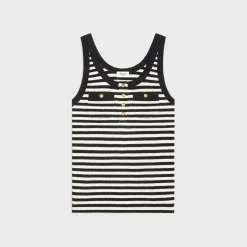 Discount marinière tank top in ribbed cotton jersey Women T-Shirts And Sweatshirts