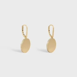 Clearance Medaille Earrings in Yellow Gold and Diamonds Women Other Lines | Categories·Earrings