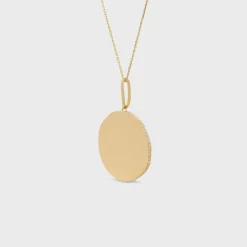 New Medaille Large Necklace in Yellow Gold and Diamonds Women Other Lines | Categories·Necklaces
