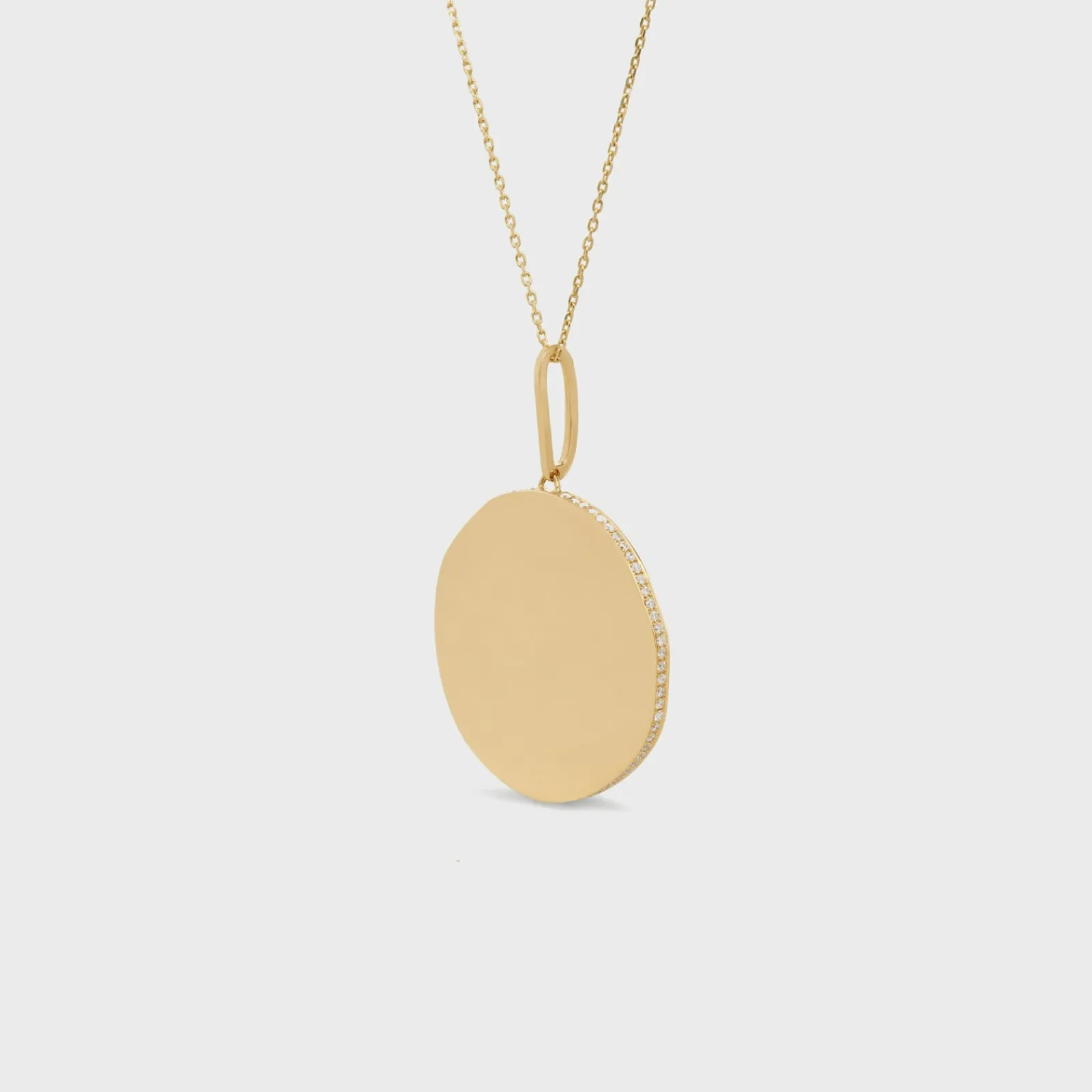 New Medaille Large Necklace in Yellow Gold and Diamonds Women Other Lines | Categories·Necklaces