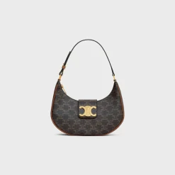New MEDIUM AVA TRIOMPHE BAG in Triomphe Canvas and calfskin Women Triomphe Canvas | More Lines·Ava