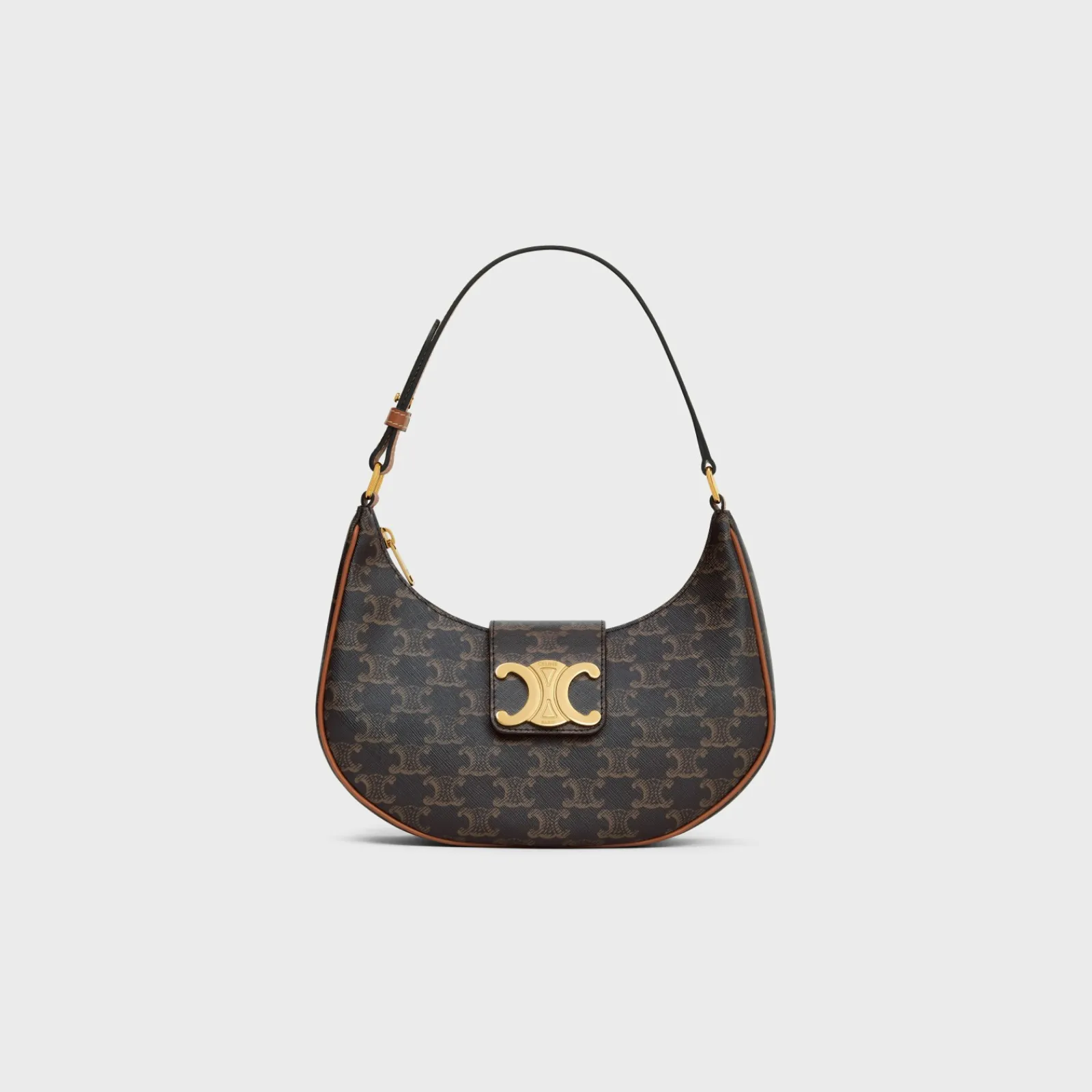 New MEDIUM AVA TRIOMPHE BAG in Triomphe Canvas and calfskin Women Triomphe Canvas | More Lines·Ava