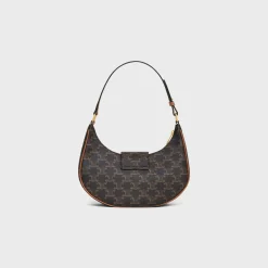 New MEDIUM AVA TRIOMPHE BAG in Triomphe Canvas and calfskin Women Triomphe Canvas | More Lines·Ava