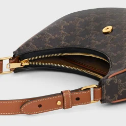 New MEDIUM AVA TRIOMPHE BAG in Triomphe Canvas and calfskin Women Triomphe Canvas | More Lines·Ava