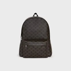 Online Medium Backpack in Triomphe Canvas and Calfskin Triomphe Canvas | Categories·Backpacks