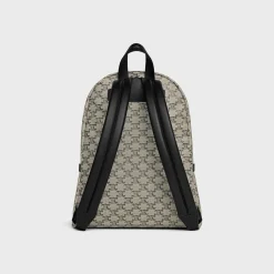 Sale Medium Backpack in TRIOMPHE CANVAS AND CALFSKIN Triomphe Canvas | Categories·Backpacks