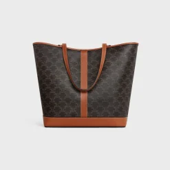 Sale MEDIUM CABAS in Triomphe Canvas and calfskin Women Triomphe Canvas | Categories·Hobo And Tote Bags