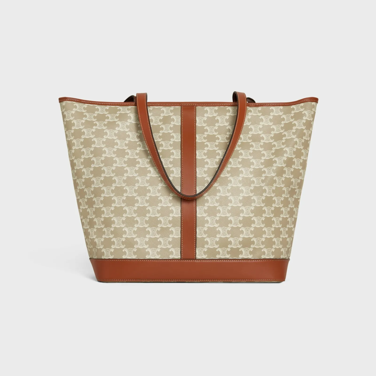 Best MEDIUM CABAS in Triomphe Canvas and calfskin Women Triomphe Canvas | Categories·Hobo And Tote Bags