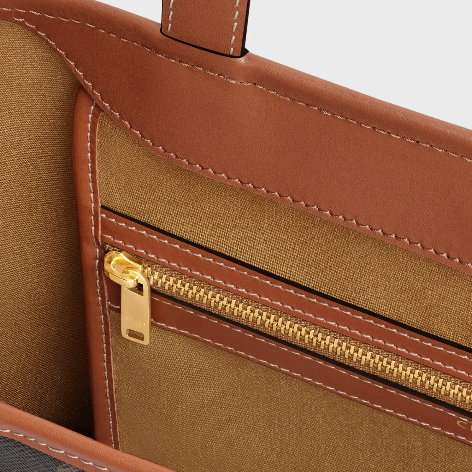 Sale MEDIUM CABAS in Triomphe Canvas and calfskin Women Triomphe Canvas | Categories·Hobo And Tote Bags