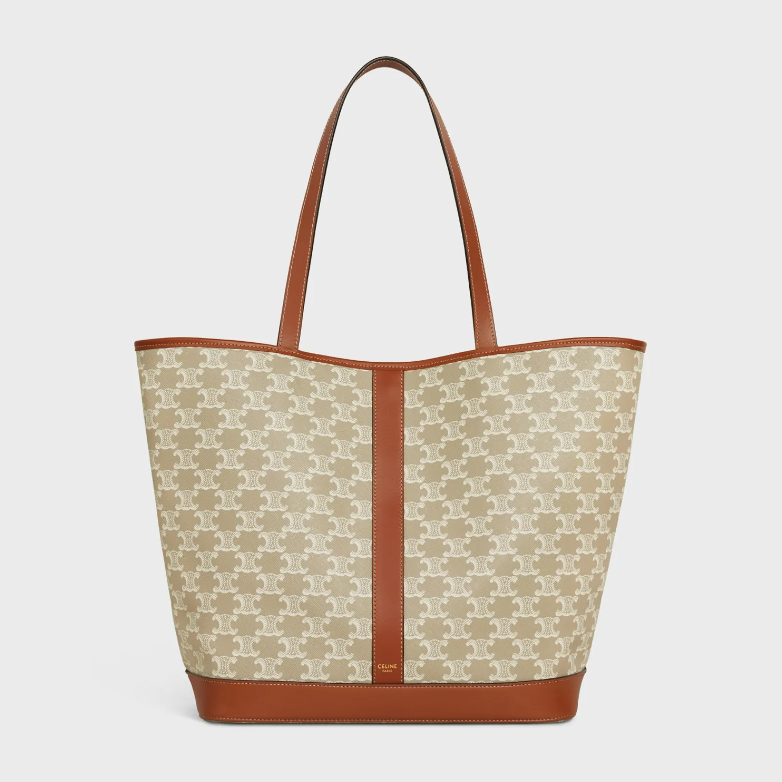Best MEDIUM CABAS in Triomphe Canvas and calfskin Women Triomphe Canvas | Categories·Hobo And Tote Bags