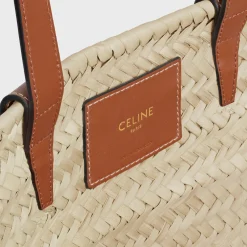 Online MEDIUM CLASSIC PANIER in Palm leaves and Calfskin Women More Lines·Classic Panier | Categories·Hobo And Tote Bags