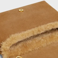 New Medium Victoire Bag in SUEDE CALFSKIN AND SHEARLING Women More Lines·Celine Victoire | Categories·Cross-Body Bags