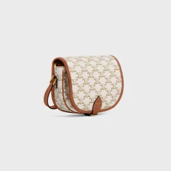 Sale Medium Folco bag in Triomphe Canvas and calfskin Women Triomphe Canvas | Categories·Cross-Body Bags