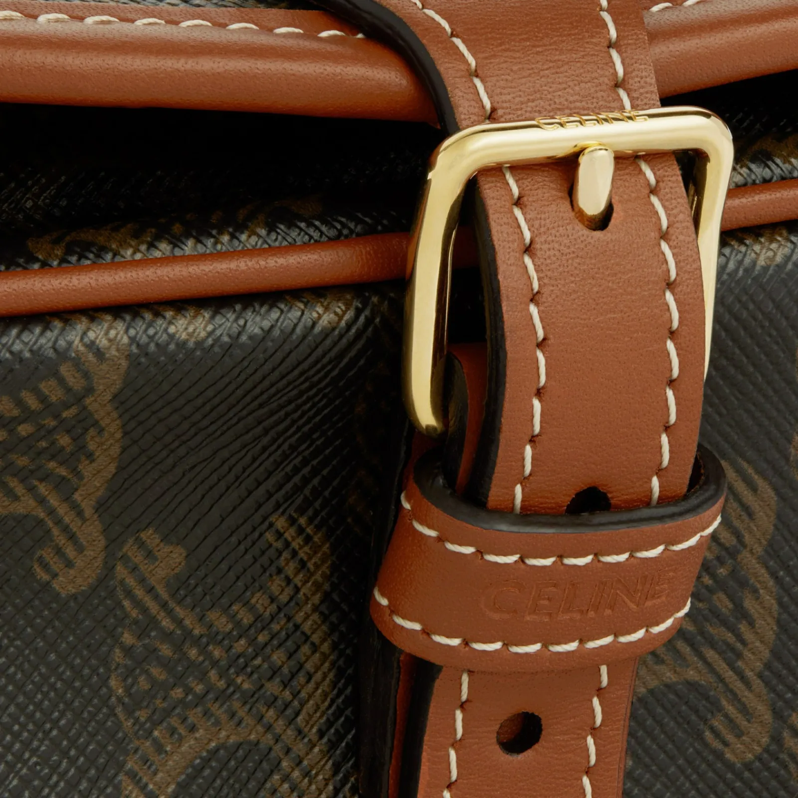 Best Medium Folco bag in Triomphe Canvas and calfskin Women Triomphe Canvas | Categories·Cross-Body Bags