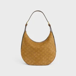 Discount MEDIUM HELOÏSE BAG CUIR TRIOMPHE in SUEDE CALFSKIN WITH TRIOMPHE ALL-OVER Women More Lines·Cuir Triomphe | Categories·Cross-Body Bags
