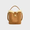 Outlet MEDIUM LOUISE BAG in SUEDE CALFSKIN AND SHEARLING Women Categories·Cross-Body Bags | Categories·Bucket Bags