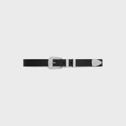 Clearance MEDIUM MARCO BELT WITH STRASS in VINTAGE CALFSKIN Women Other Lines