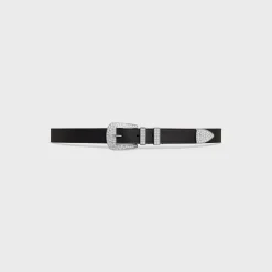 Sale MEDIUM MARCO BELT WITH STRASS in VINTAGE CALFSKIN Belts