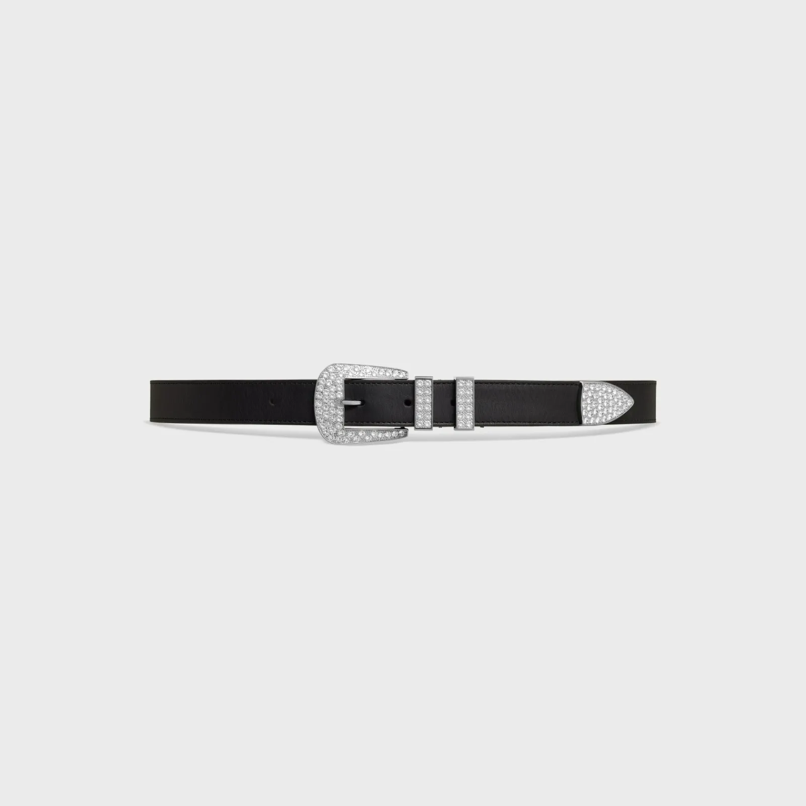 Sale MEDIUM MARCO BELT WITH STRASS in VINTAGE CALFSKIN Belts