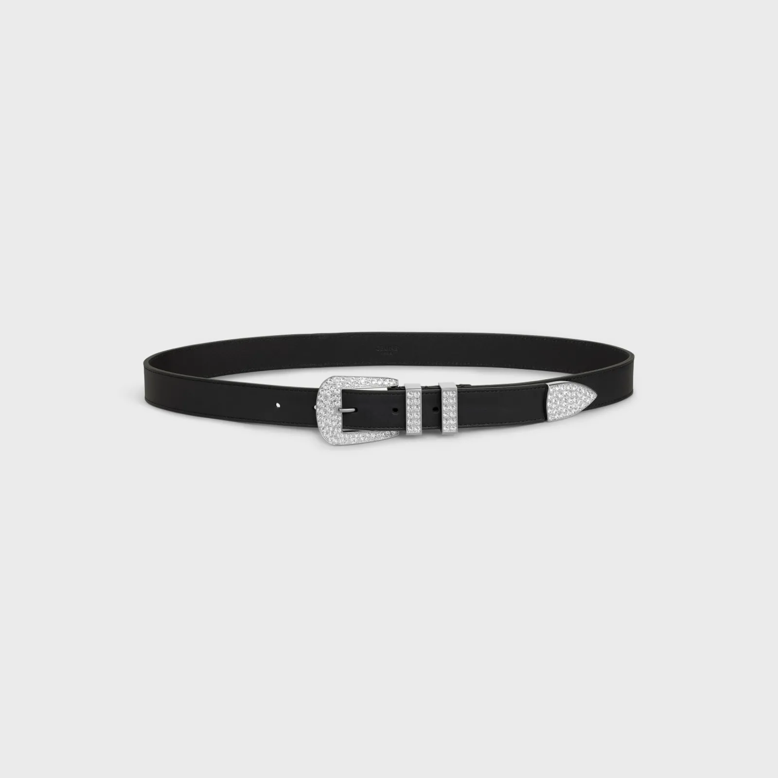 Sale MEDIUM MARCO BELT WITH STRASS in VINTAGE CALFSKIN Belts