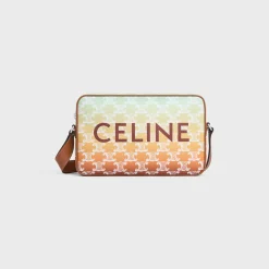 Discount Medium Messenger Bag in TRIOMPHE CANVAS SUNSET AND CALFSKIN Triomphe Canvas | Categories·Cross-Body Bags