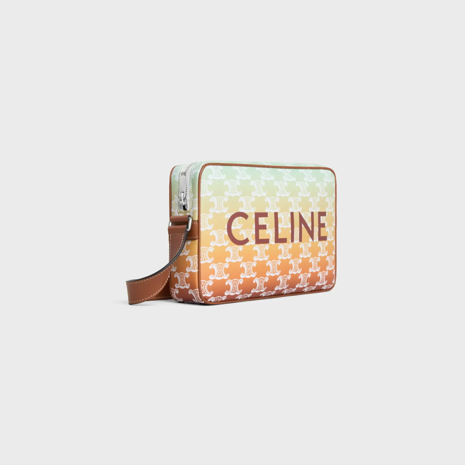 Discount Medium Messenger Bag in TRIOMPHE CANVAS SUNSET AND CALFSKIN Triomphe Canvas | Categories·Cross-Body Bags