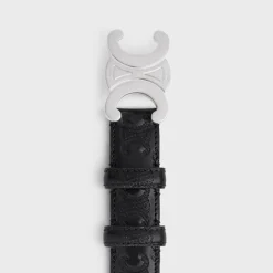Hot Medium 25MM Calfskin With Triomphe Embosse Belts
