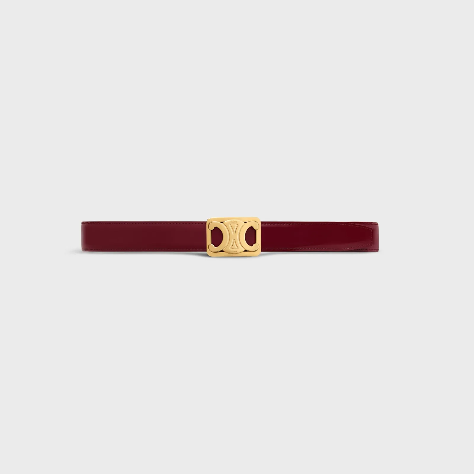 Outlet MEDIUM REVERSIBLE FRAMED TRIOMPHE BELT in TAURILLON AND NATURAL CALFSKIN Women Triomphe