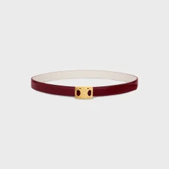 Outlet MEDIUM REVERSIBLE FRAMED TRIOMPHE BELT in TAURILLON AND NATURAL CALFSKIN Women Triomphe