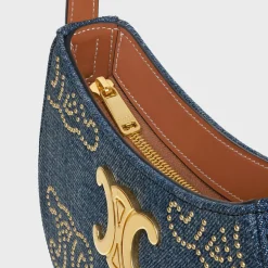 Fashion MEDIUM TILLY BAG in WITH TRIOMPHE STUDS AND CALFSKIN Women More Lines·Tilly | Categories·Shoulder Bags