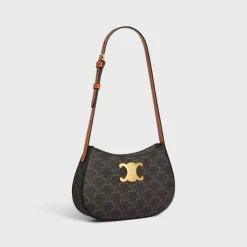 Best MEDIUM TILLY BAG in Triomphe canvas and calfskin Women Triomphe Canvas | More Lines·Tilly