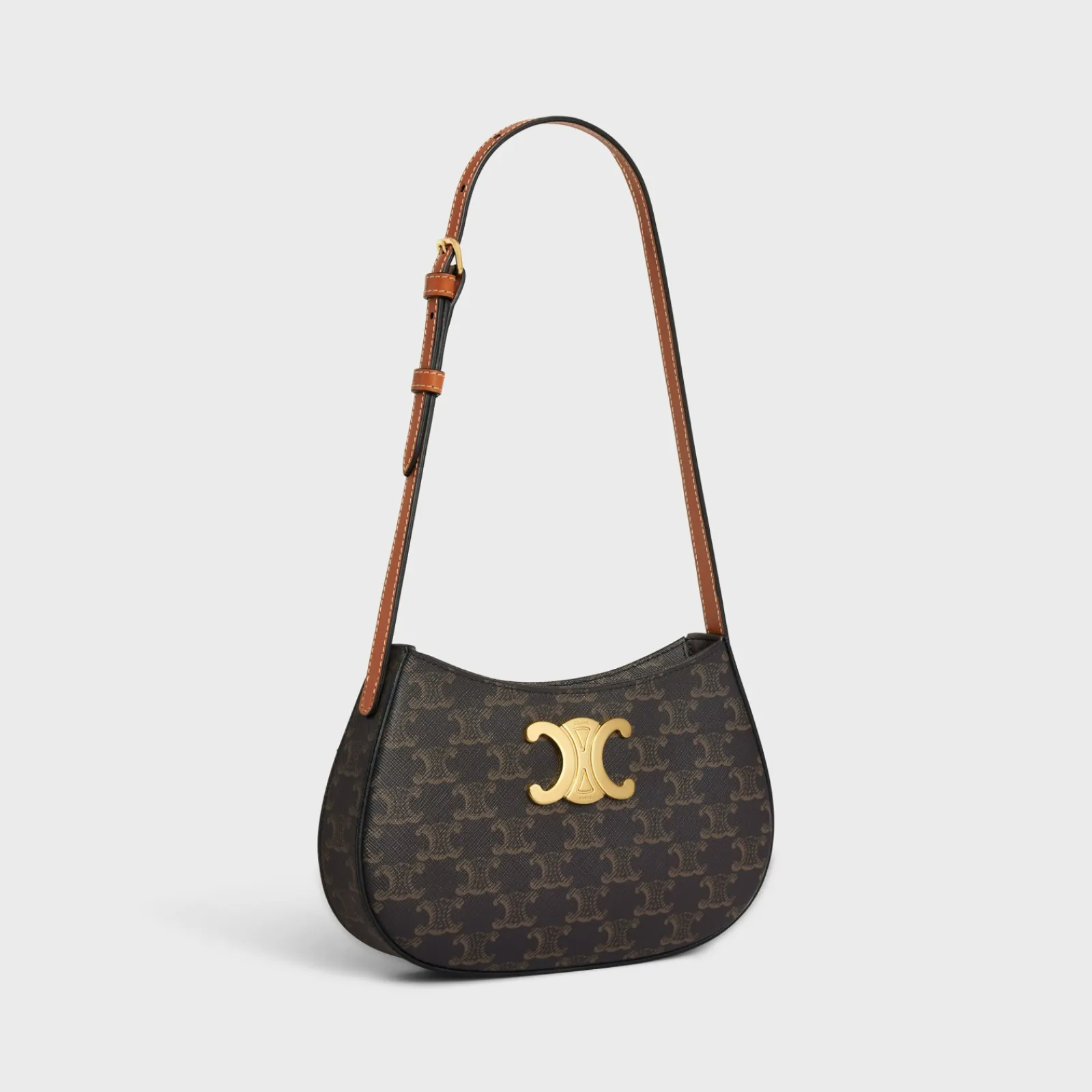 Best MEDIUM TILLY BAG in Triomphe canvas and calfskin Women Triomphe Canvas | More Lines·Tilly