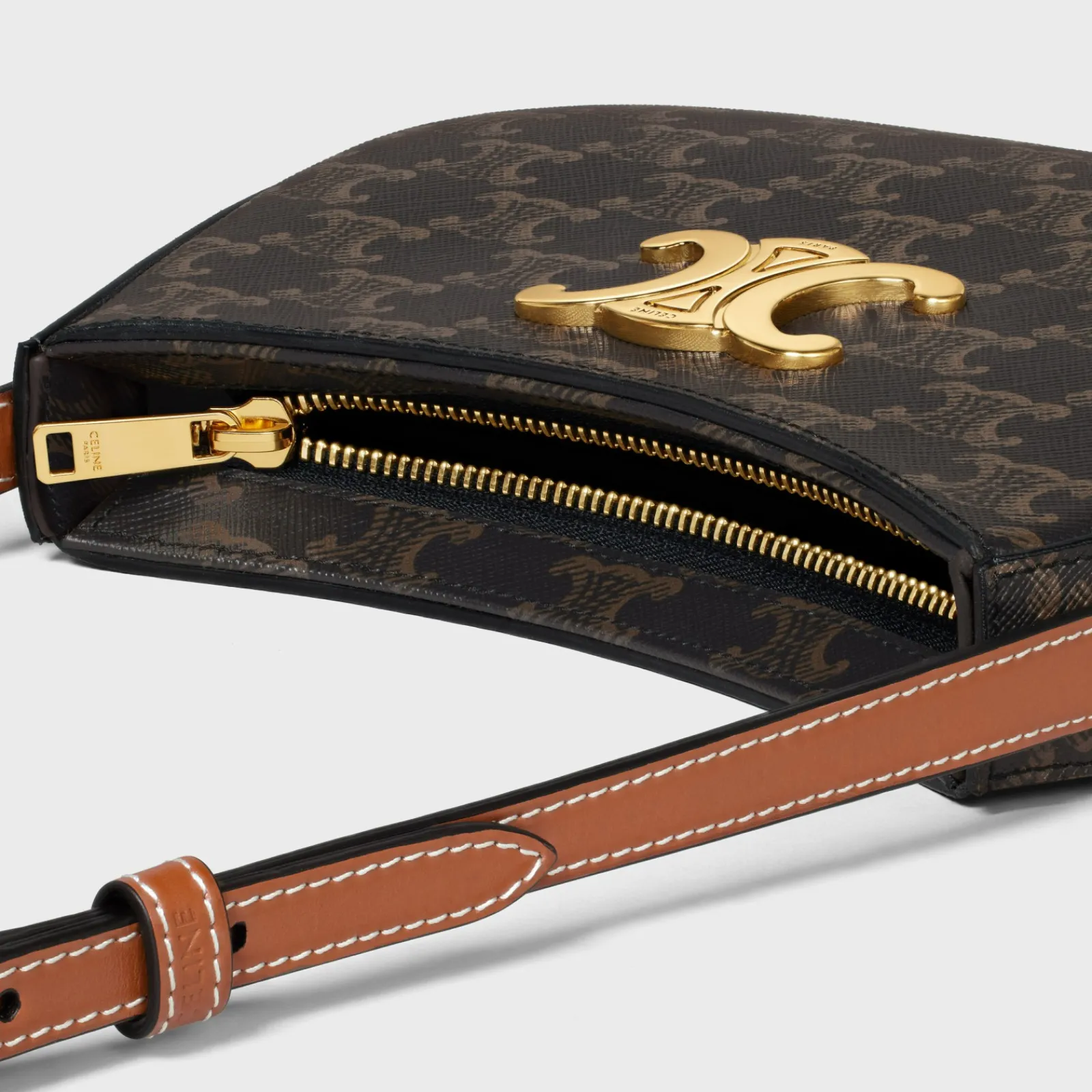 Best MEDIUM TILLY BAG in Triomphe canvas and calfskin Women Triomphe Canvas | More Lines·Tilly
