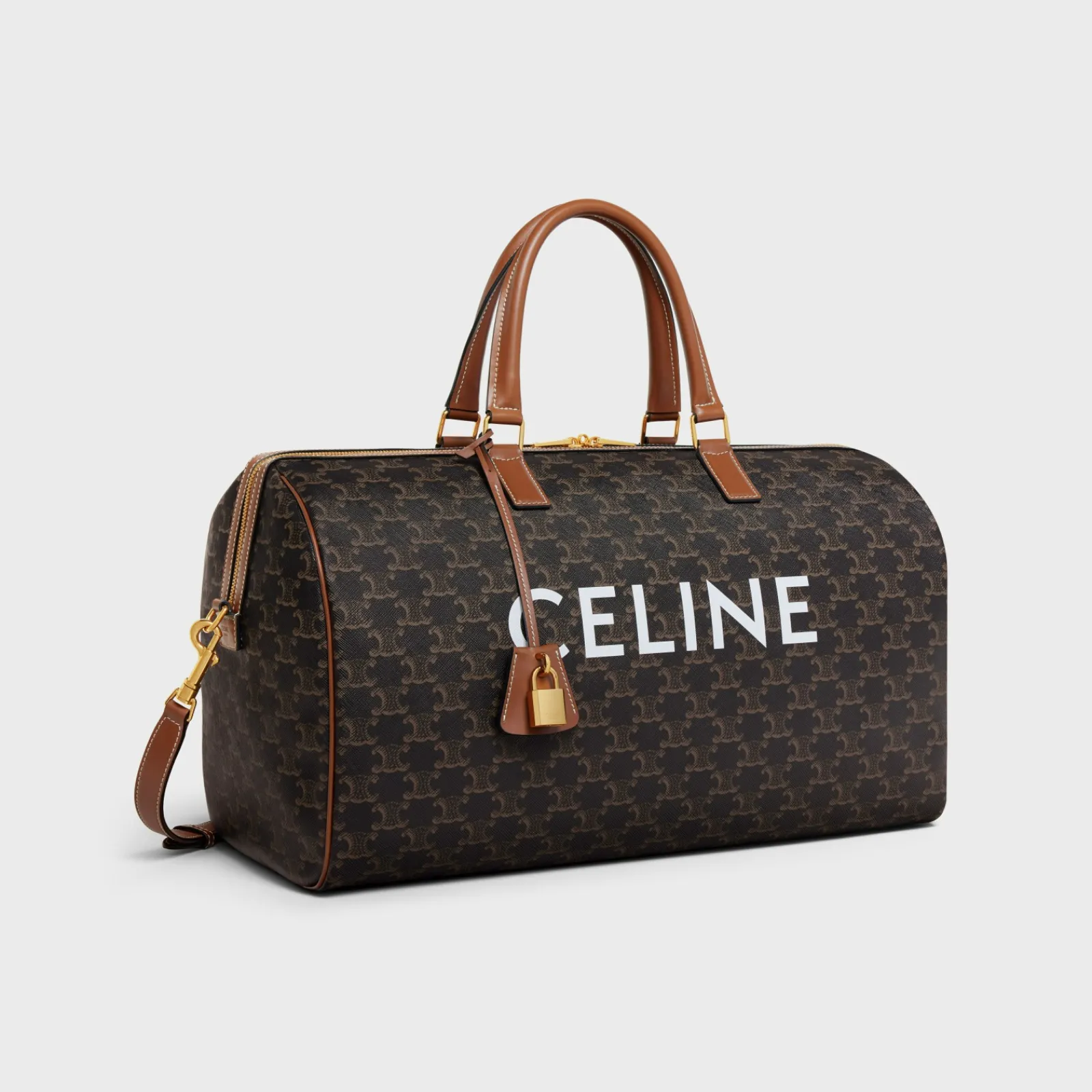 Fashion Medium Travel Bag in Triomphe Canvas with Print Women Triomphe Canvas | Categories·Cross-Body Bags