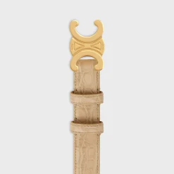Online Medium Triomphe Belt in ALLIGATOR Women Triomphe