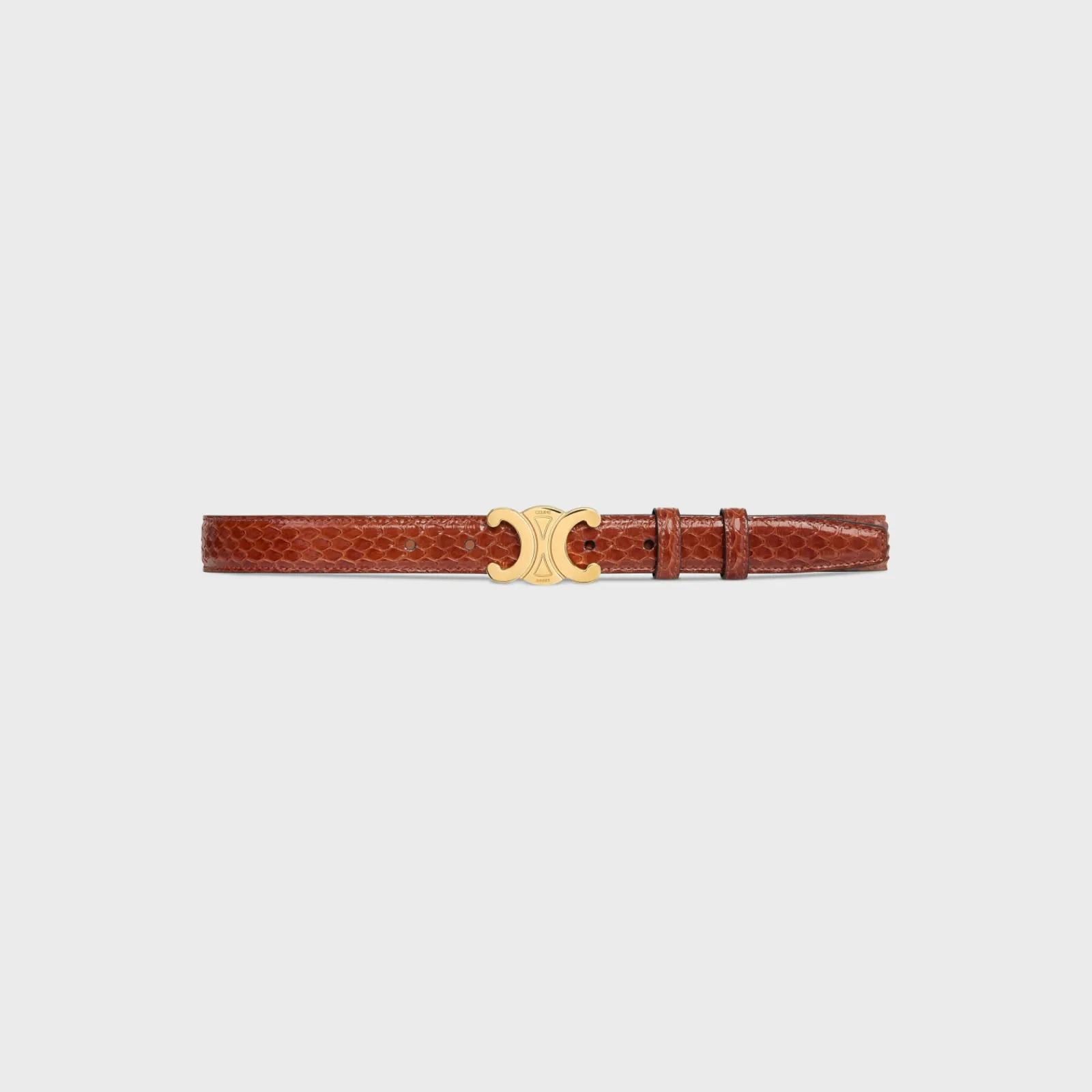Clearance Medium Triomphe Belt in PYTHON Women Triomphe