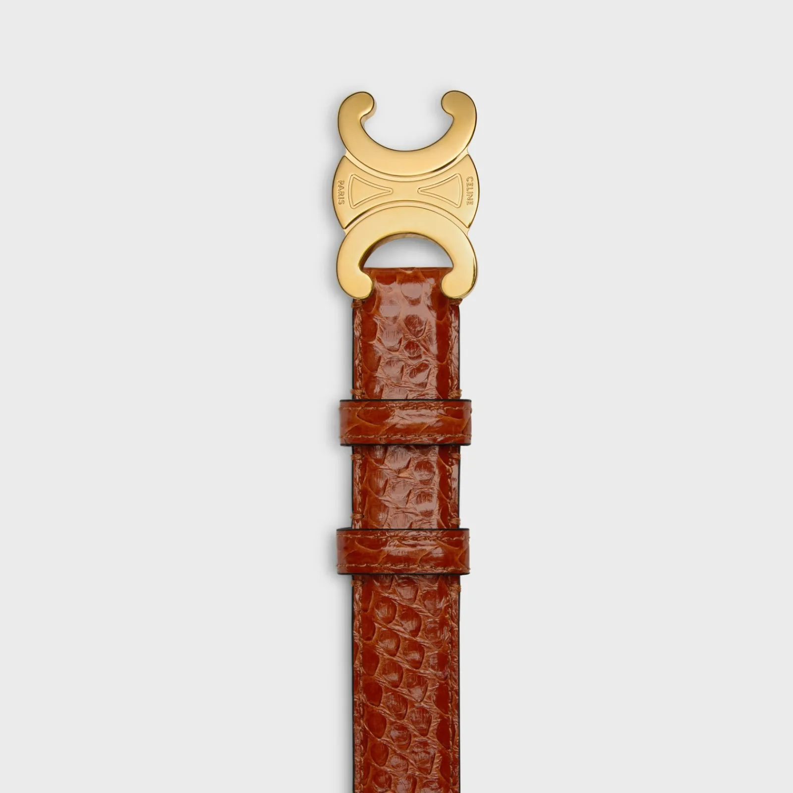 Clearance Medium Triomphe Belt in PYTHON Women Triomphe
