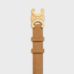 Sale Medium Triomphe Belt in SUEDE CALFSKIN Women Triomphe