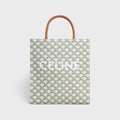 Fashion Medium Vertical Cabas in Triomphe Canvas with print Triomphe Canvas | Categories·Tote Bags