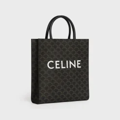 Clearance Medium Vertical Cabas in Triomphe Canvas with Print Triomphe Canvas | Categories·Tote Bags