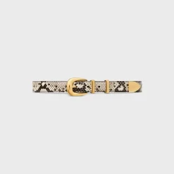 Fashion MEDIUM WESTERN BELT in PYTHON Women Western