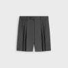 Sale men s shorts in cashmere and wool flannel Women Pants And Shorts