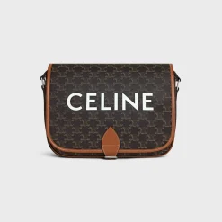 Fashion Messenger Folco in Triomphe Canvas with print Triomphe Canvas | Categories·Cross-Body Bags